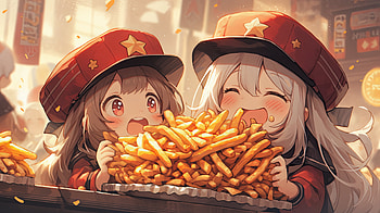 Delightful French Fries Feast, food, french fries HD wallpaper