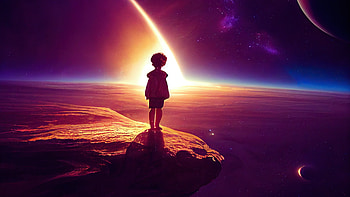 A Dream Of Universe, alone, artist, artwork, digital-art HD wallpaper