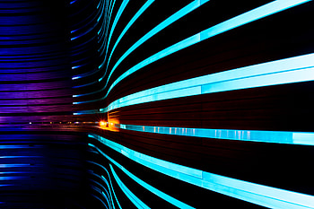 Walls, Interior, Miscellanea, Miscellaneous, Lines, Wavy, Backlight, Illumination HD wallpaper