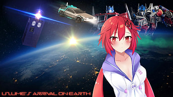 Transformers x Hyperdimension Neptunia: Uzume's Arrival on Earth, Hyperdimension Neptunia, Transformers, Uzume Tennouboshi, Anime, crossover HD wallpaper