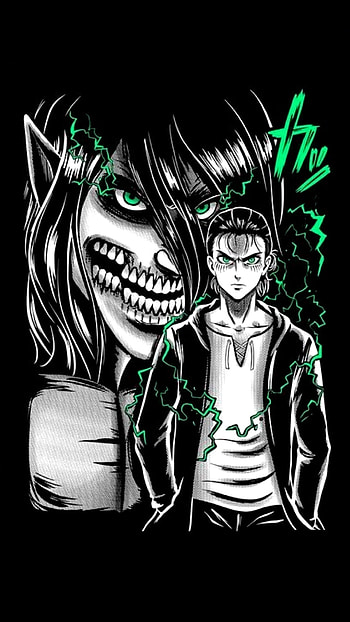 Eren Jaeger, art, facial expression HD phone wallpaper