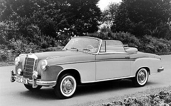 mercedes 220 S 1957, retro, vintage, cars, mercedes HD wallpaper