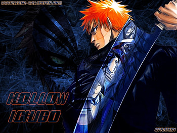 Ichigo Kurosaki, blue, bleach, ichigo, anime, kenpachi, byakuya, hollow ichigo, gin HD wallpaper