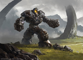Golem, Mystical creature, Earth elemental, Protective guardian HD wallpaper