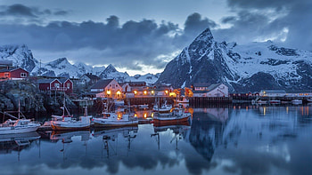 Lofoten Islands, Scenery HD wallpaper