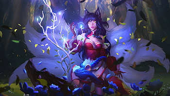 Ahri League Of Legends HD wallpaper