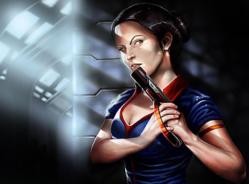 Fantasy, Weapon, Shine, Light, Sight, Opinion, Girl HD wallpaper