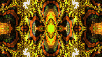 Trippy Psychedelic Fractal, trippy, psychedelic, aesthetic, orange (Color), Abstract, fractal HD wallpaper