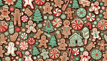 Gingerbread Delight, gingerbread, Gingerbread Man, Christmas, cookie, holiday decorations HD wallpaper