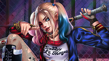 Harley Quinn, Mischievous anti-hero, Colorful personality, Joker's partner-in-crime HD wallpaper