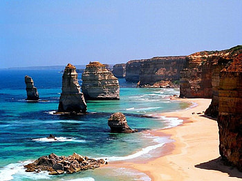 Twelve Apostles, Port Campbell National Park,Australia, port, sky, ocean, beach HD wallpaper