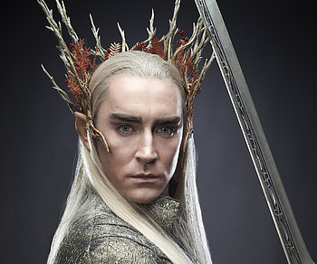 The Hobbit: The Desolation of Smaug (2013), actor, elf, the hobbit, sword, man, lee pace, fantasy, the desolation of smaug, king, movie, thranduil HD wallpaper