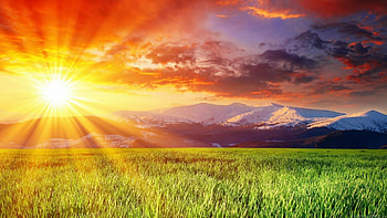 Captivating sunrise, Peaceful ambiance, Serene beauty, Nature's masterpiece HD wallpaper