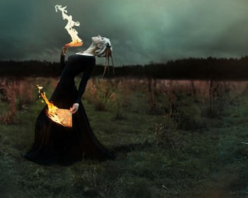 Dancing With Fire, fire, woman, fans, feild HD wallpaper