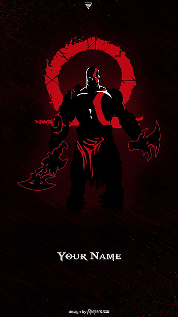 Kratos Gaming Logo, God of War Minimalist HD phone wallpaper