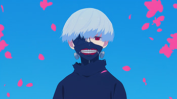 Ken Kaneki - Tokyo Ghoul in Anime Style, Anime, Tokyo Ghoul, Ken Kaneki, blue anime HD wallpaper