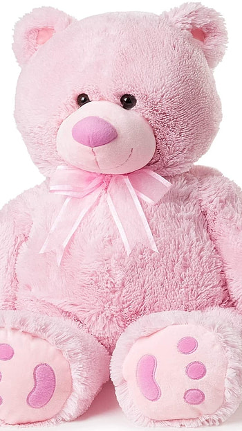 Pink Teddy Bear, Pink Teddy HD phone wallpaper
