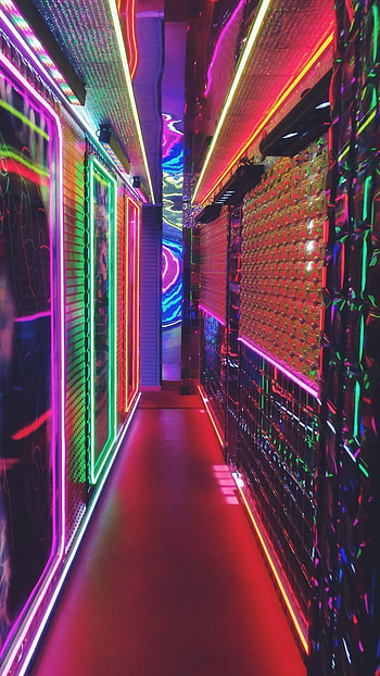 Neon, Entarance HD phone wallpaper