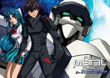 Second Raid, Sousuke Sagara, Arbalest, Blue Hair, Full Metal Panic, Sousuke, Big Eyes, Sagara, Anime Girl, Mecha, Anime Couple, Anime, Kaname Chidori, Robot, Chidori, Kaname, School Uniform, Couple, Long Hair, Anime Guy HD wallpaper