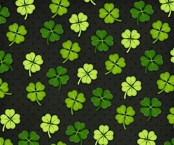 Pattern, trifoi, green, black, clover, texture, st patrick HD wallpaper