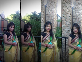 Happy Teej, Sari, 2015, SAnju, Teej HD wallpaper