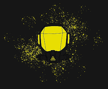 Rainbow Six Extraction, symbol, art, game, trace, rainbowsix, videogame, black, drawing, yellow, rainbowsixextraction HD wallpaper