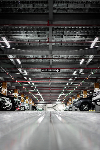 Cars, Construction, Design, Inscription, Parking, Underground HD phone wallpaper