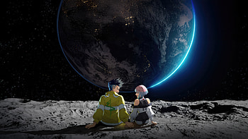 Two Souls In Interstellar Space, cyberpunk-edgerunners, cyberpunk, tv-shows, artwork, artist, netflix, pixiv HD wallpaper