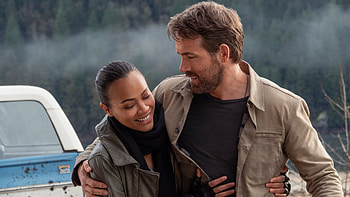 Ryan Reynolds Zoe Saldana The Adam Project HD wallpaper