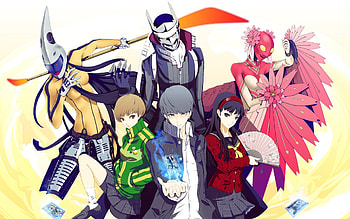 Persona 4, chie, yuu, yukiko HD wallpaper