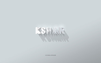 KSHMR logo, white background, KSHMR 3d logo, 3d art, KSHMR, 3d KSHMR emblem HD wallpaper