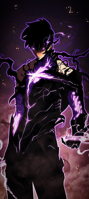 Solo leveling, manwha, Manga, sung jinwoo HD phone wallpaper