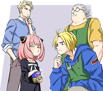 Anime, Loid Forger, Anya Forger, Taro Sakamoto, Shin (Sakamoto Days) HD wallpaper