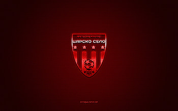 FC Tsarsko Selo Sofia, Bulgarian football club, red logo, red carbon fiber background, Bulgarian First League, Parva liga, football, Sofia, Bulgaria, FC Tsarsko Selo Sofia logo HD wallpaper