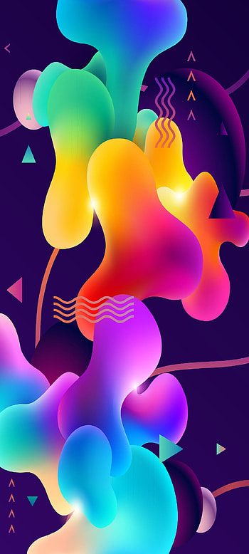 Rainbow Slime HD phone wallpaper