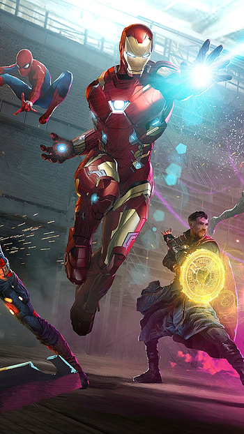 Avengers Infinity War, Doctor Strange, Iron Man, spider man, movie, Avengers: Infinity War HD phone wallpaper