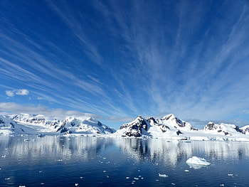 Antarctica, Landscape, Winter, Iceberg HD wallpaper