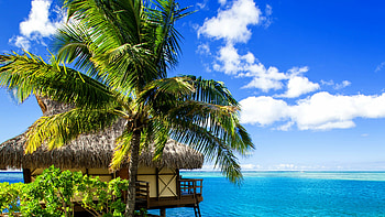 Bungalow, Maldives HD wallpaper