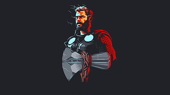 Hammer Of The Gods, thor, superheroes, artwork, dark, art, artist, digital-art HD wallpaper