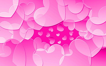 Pink Heart, , Love HD wallpaper