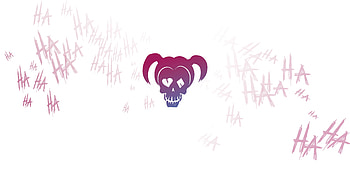 Harley Quinn Logo Minimalism, harley-quinn, minimalism, superheroes, minimalist, behance HD wallpaper