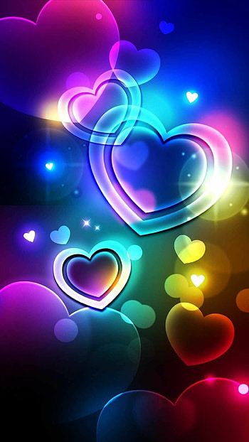 Black broken cute glitter, Heart , Valentine's , Love animation HD phone wallpaper