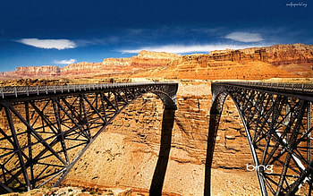 Navajo Bridge, beautiful bridge, wonderful bridge, colorado, colorado bridge, stunning bridge HD wallpaper