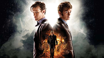 John Hurt's Doctor, Time-travel adventure, Action-packed scenes, Epic battles HD wallpaper
