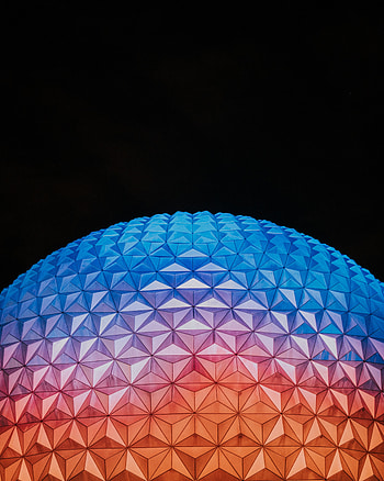 Disney World Epcot, building, dome, architecture HD phone wallpaper