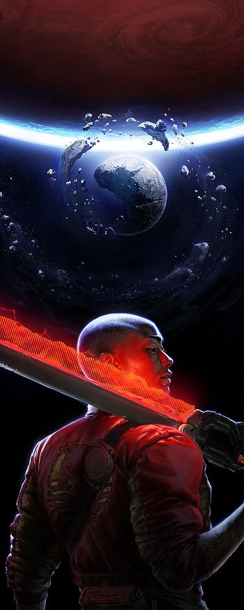 Sci Fi, Space, Planet, Sword HD phone wallpaper