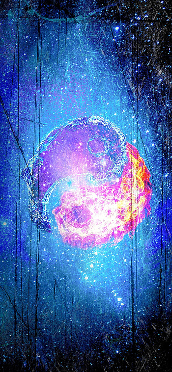 Magic circle, atmosphere, sky, Licht, Grunge, Cool, space HD phone wallpaper