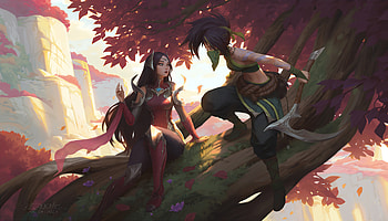 Irelia Vs Akali Fanart , irelia, akali-league-of-legends, league-of-legends, games, artist, artwork, digital-art, artstation HD wallpaper