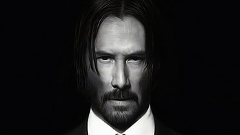 John Wick black , Dark backgrounds, Mysterious vibe, Stylish visuals HD wallpaper
