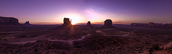 arizona monument valley landscape panorama desert valley mountain dawn HD wallpaper